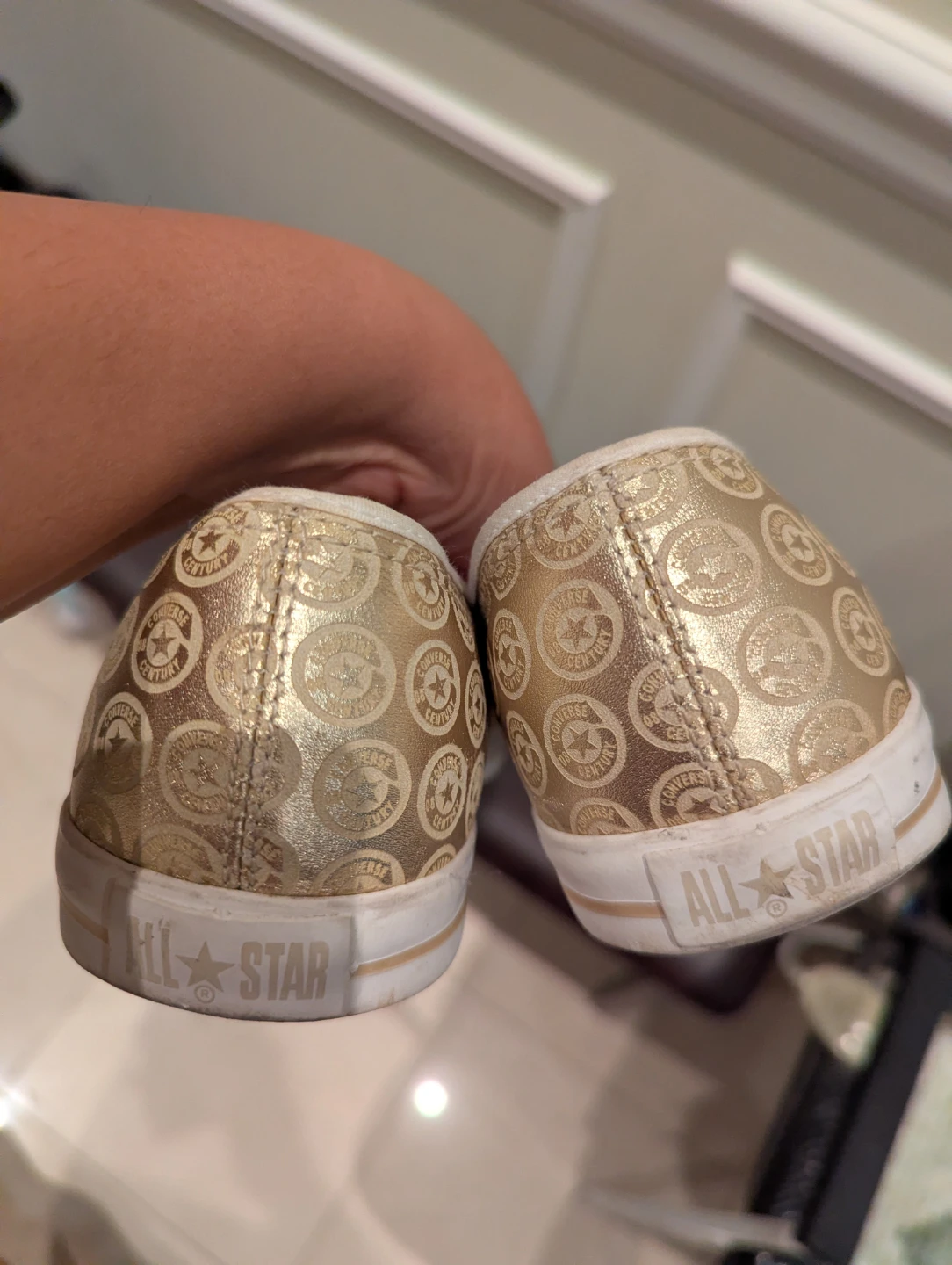 Converse All Star Gold Pattern Ballet Flats - photo 2