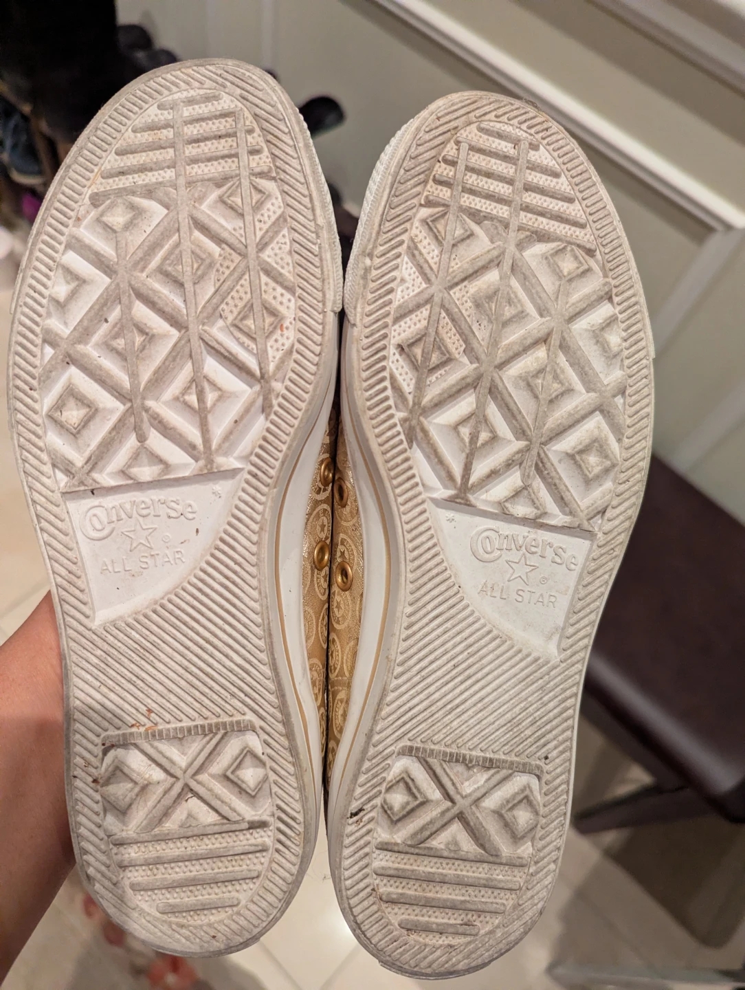 Converse All Star Gold Pattern Ballet Flats - photo 3