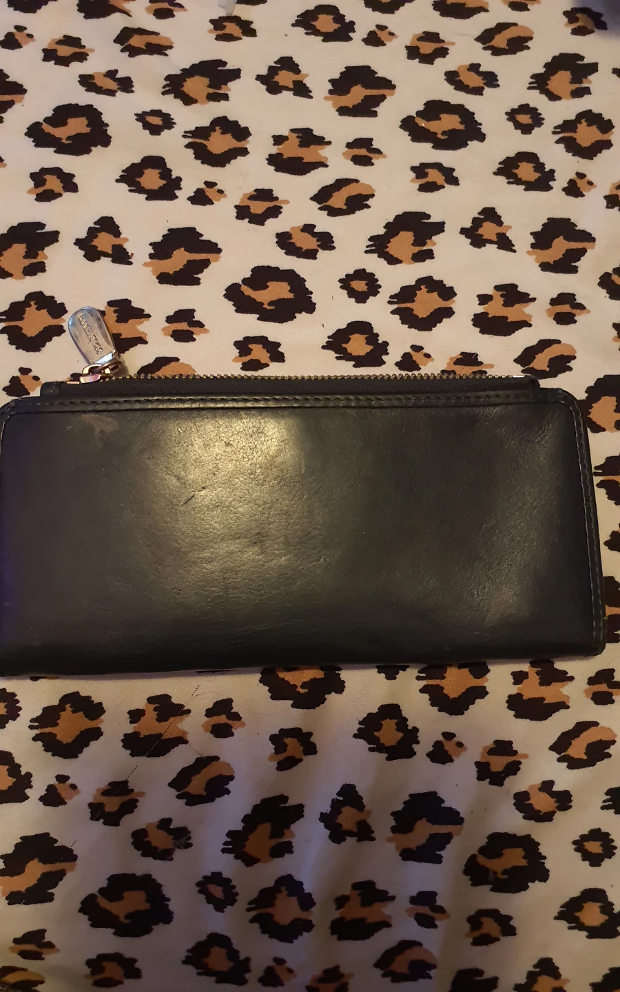 Designer Cole Haan navy blue leather wallet - photo 3