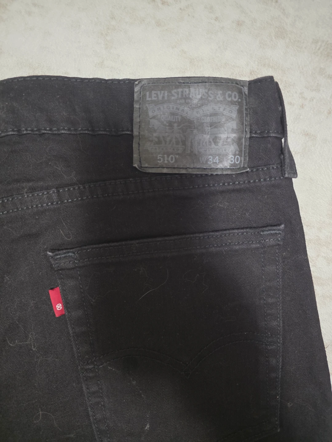 Levi's 510 Black Skinny Fit Jeans W34 L30 - photo 2