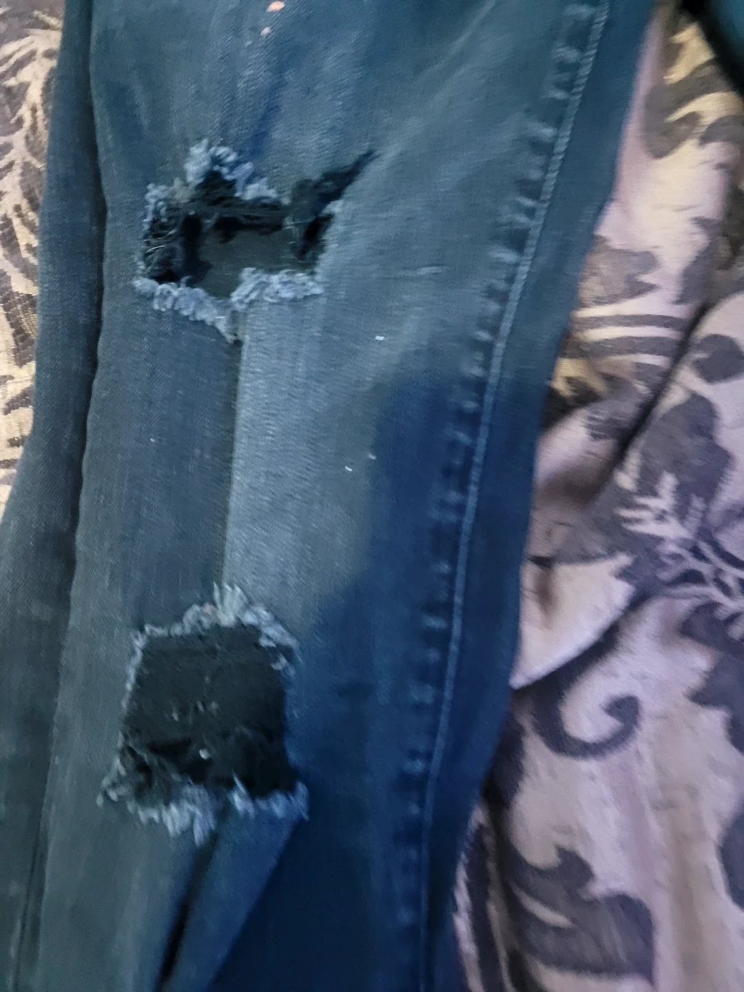 Purple jeans without tags - photo 3