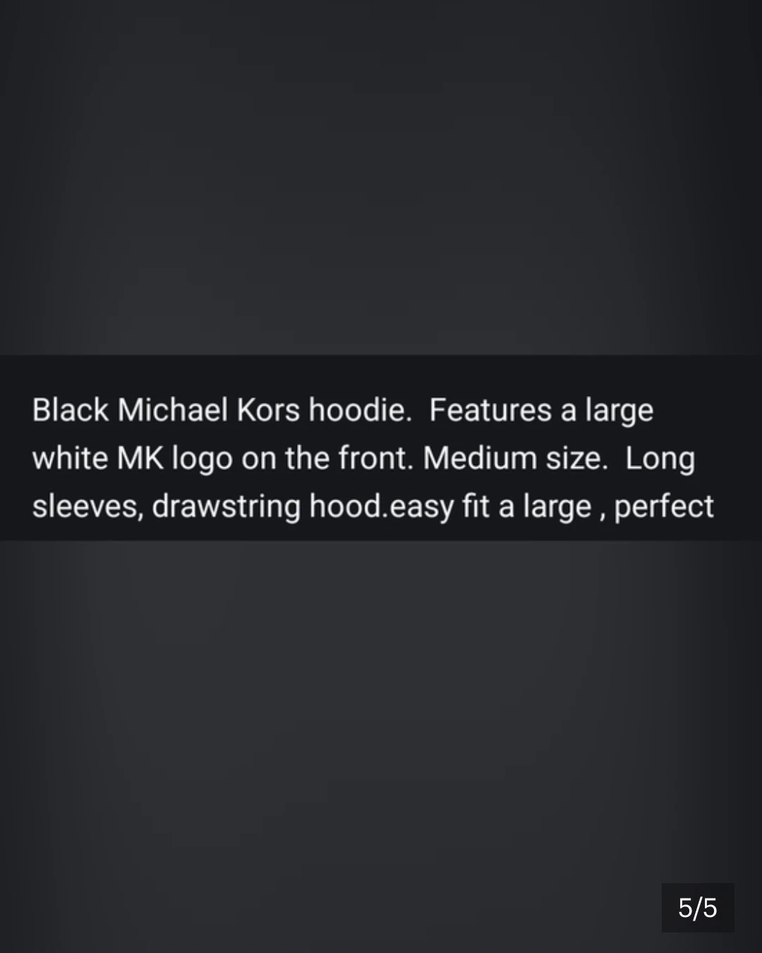 Michael Kors Black MK Logo Hoodie - photo 5