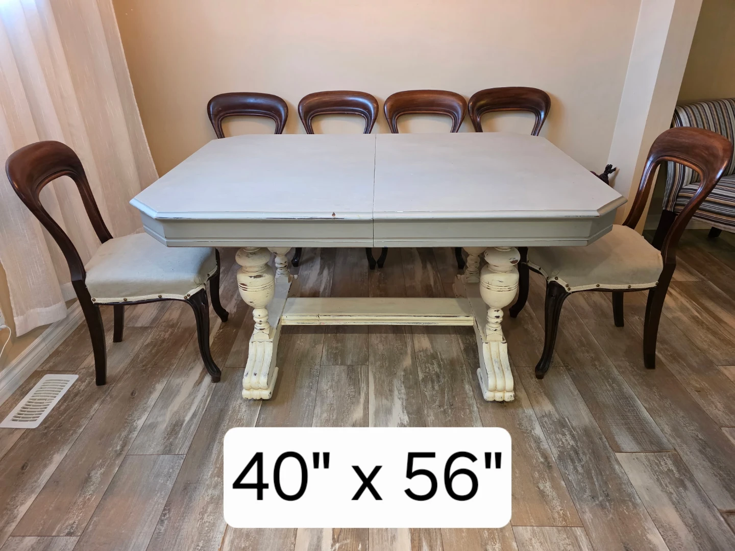 Extendable Dining Table Set with 6 Chairs - photo 3