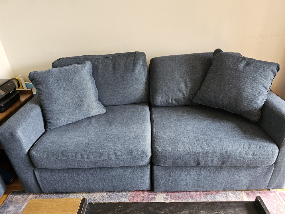 Urgent sale Ashley Sectional with Chaise - Ink Blue - photo 2