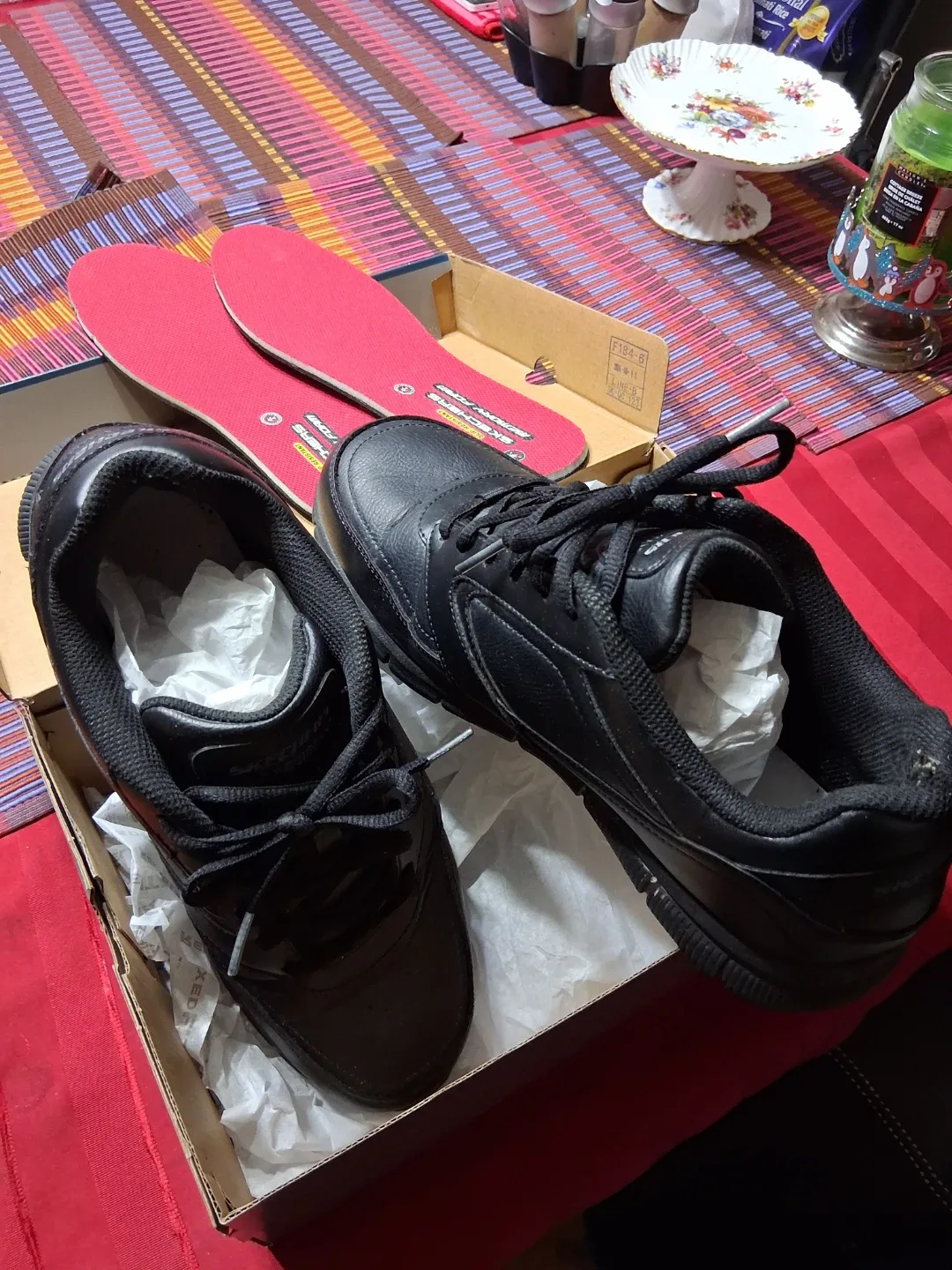 Black Work Shoes Size 10.5 Sketchers