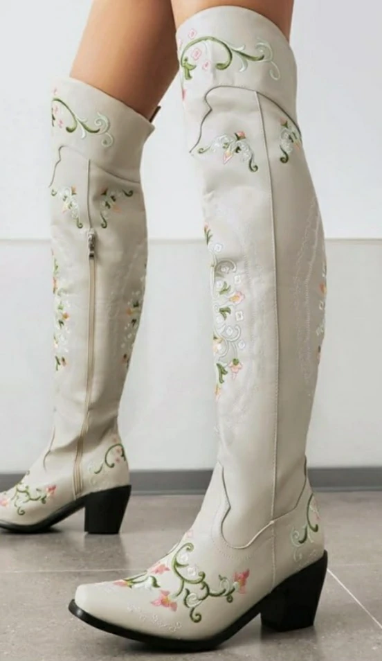 Brand new Over The Knee Cowgirl Boots Size 39 - photo 2