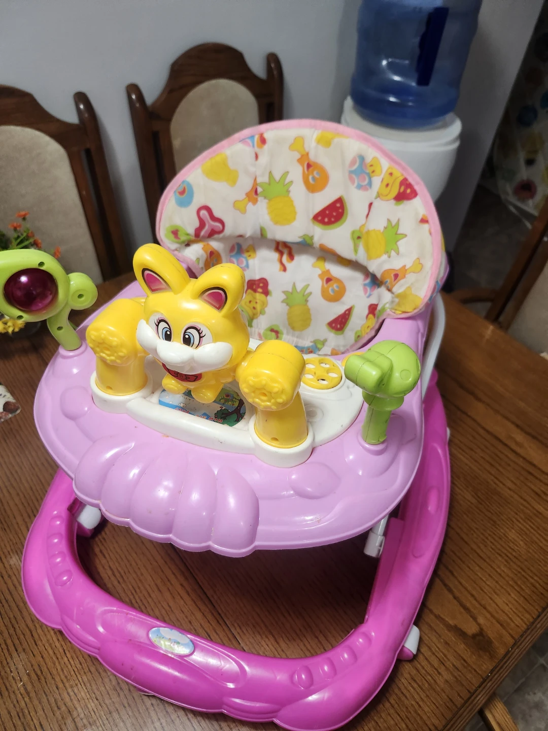 Pink Baby Walker with Musical Toy Bar - photo 2