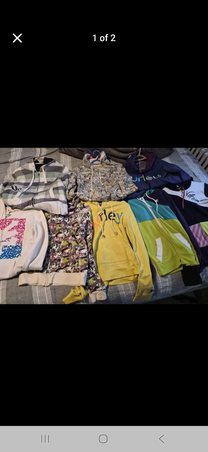 Bundle of Hurley Hoodies and Jacket
