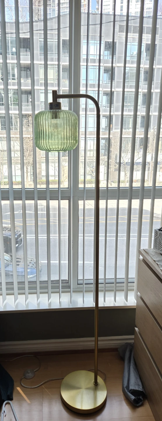 Joss & Main Jacobson 63" Arched Floor Lamp - Green
