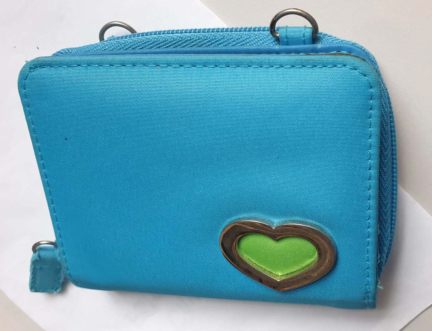 Blue Heart Coin Purse