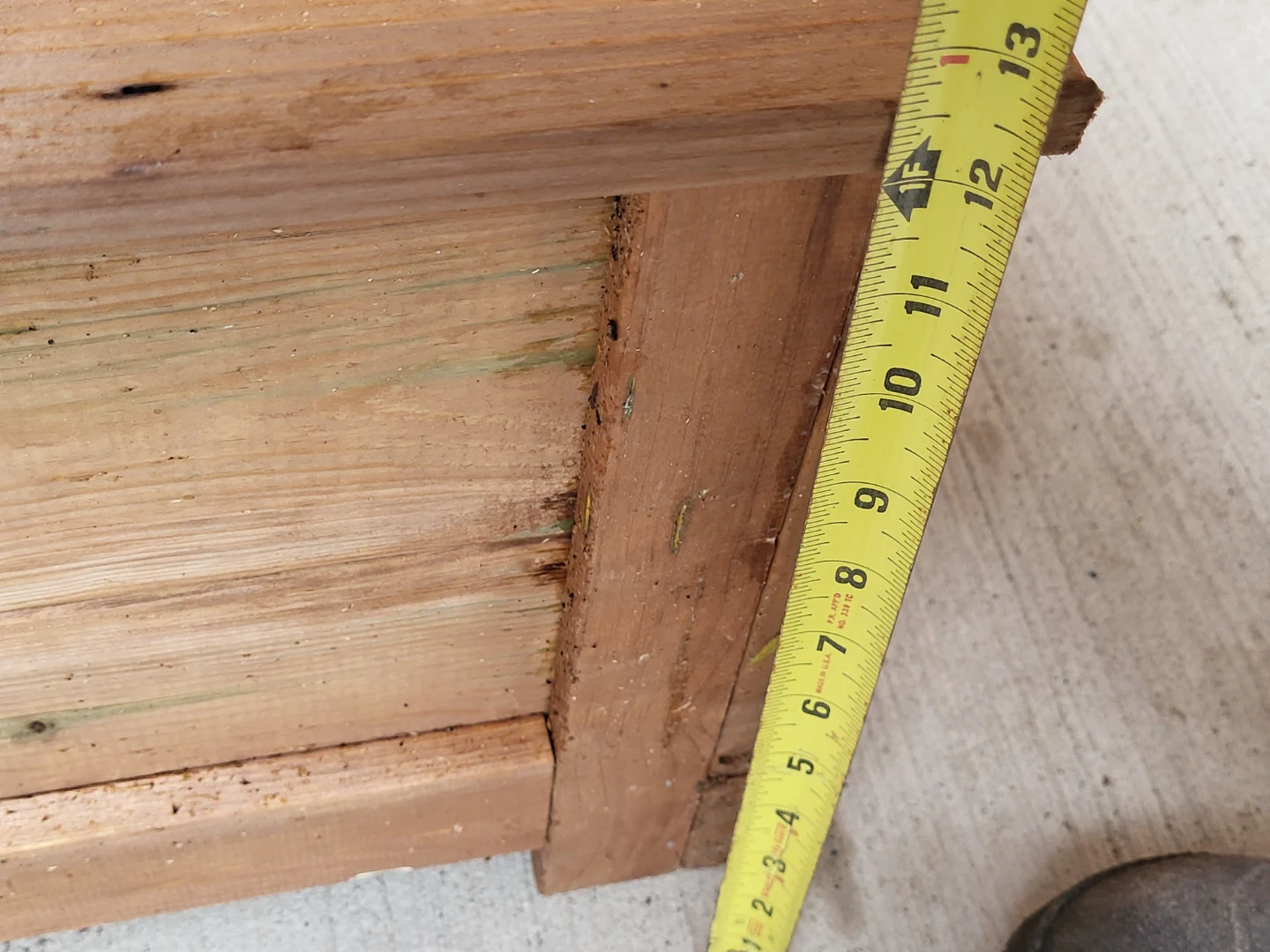 Wooden Garden Patio Planter Box with Post Mount - photo 4
