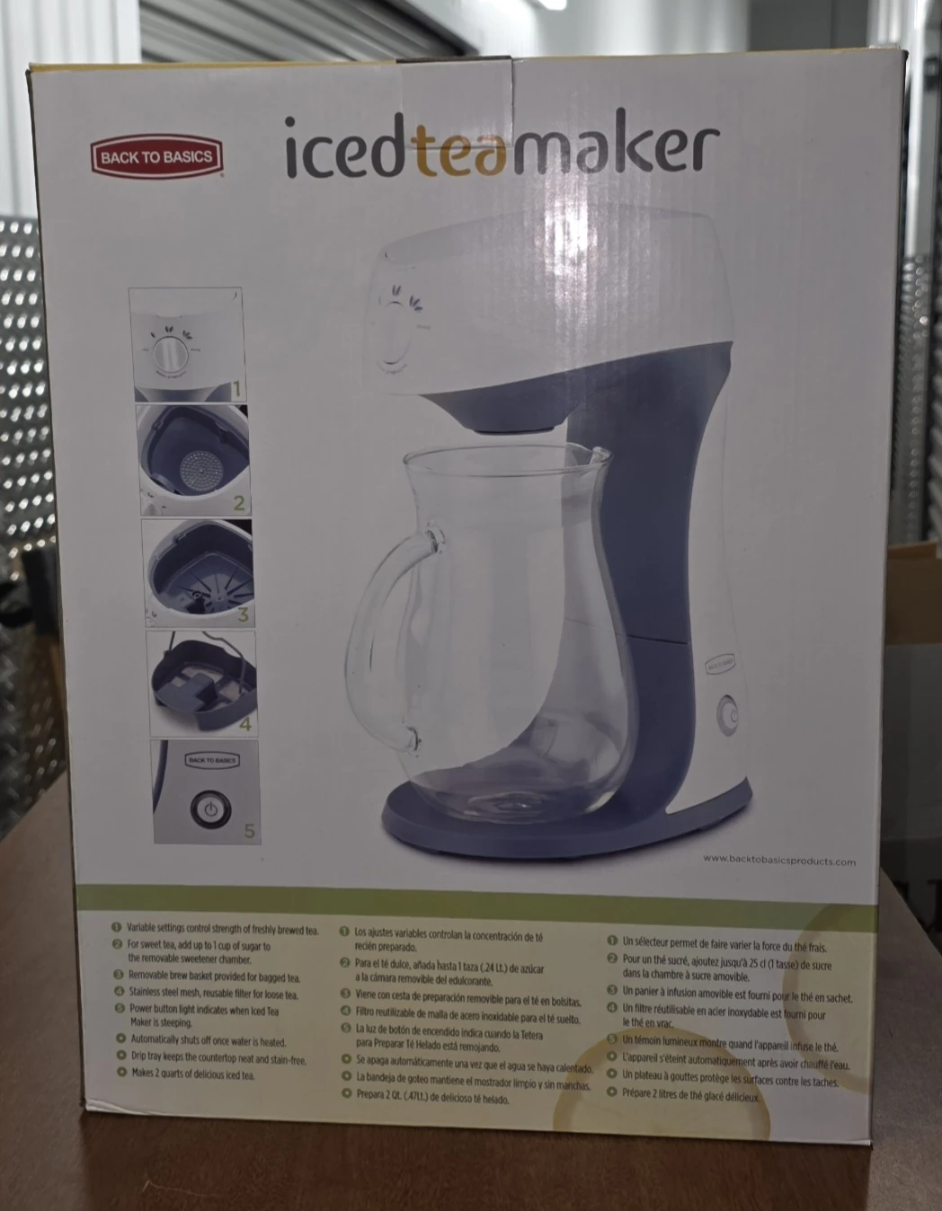 Back to Basics Iced Tea Maker with 2.5 Qt Pitcher - photo 2