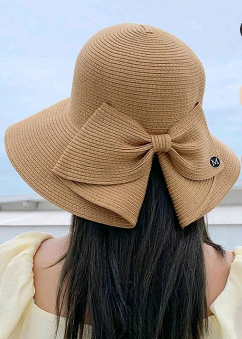 Straw Sun Hat with Bow