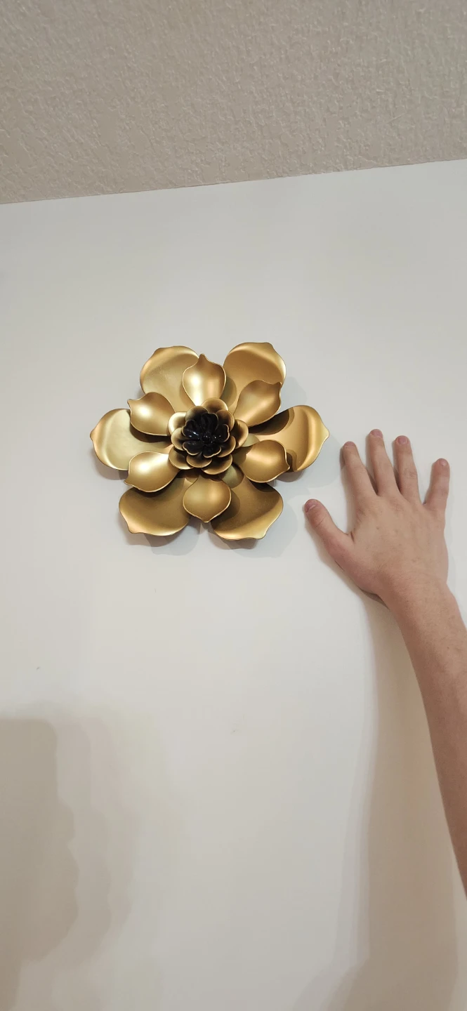 Set of 3 plastic Flower Wall Art Decorations all the same size