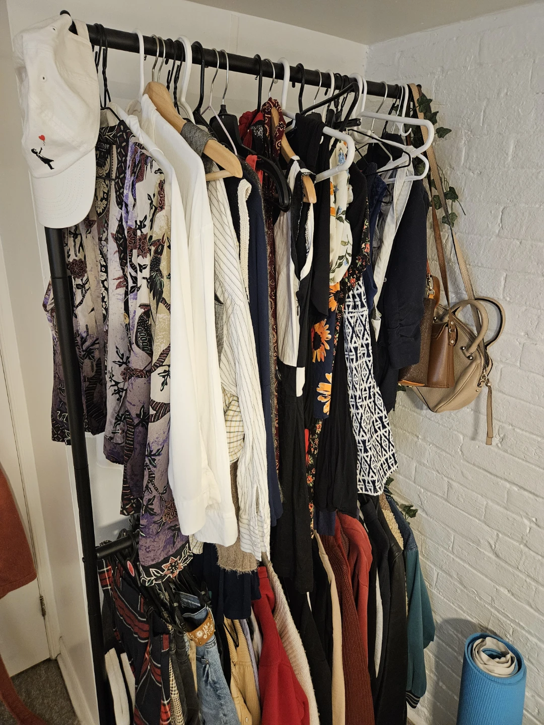 Black Rolling Garment Rack - photo 3