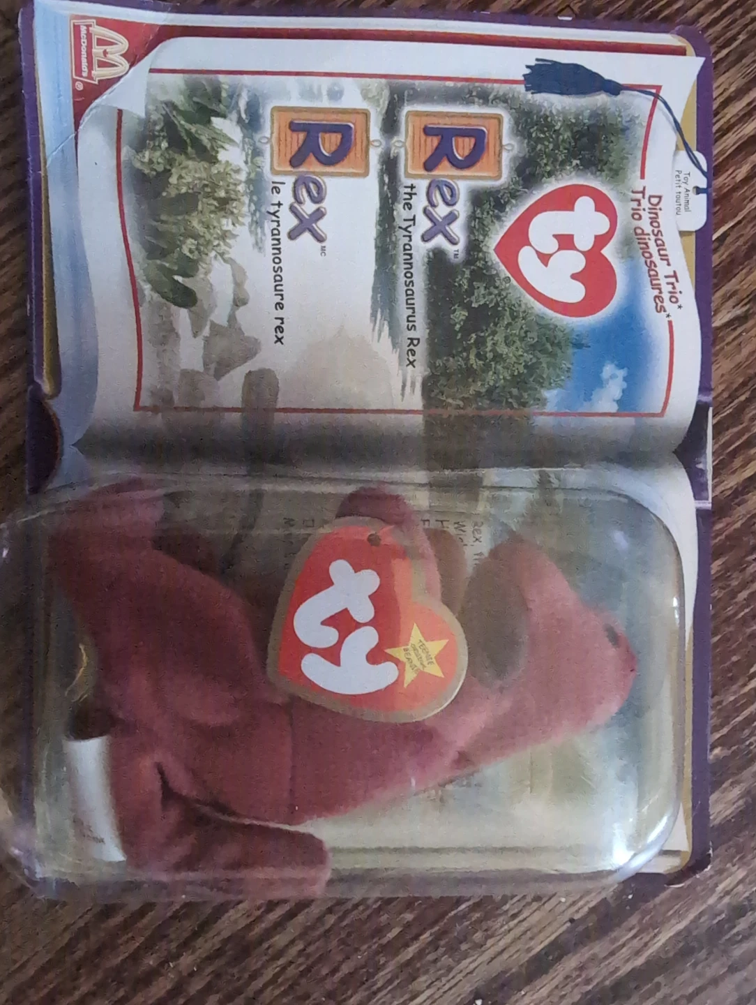 Ty Beanie Babies Dinosaur Trio Rex the Tyrannosaurus Rex