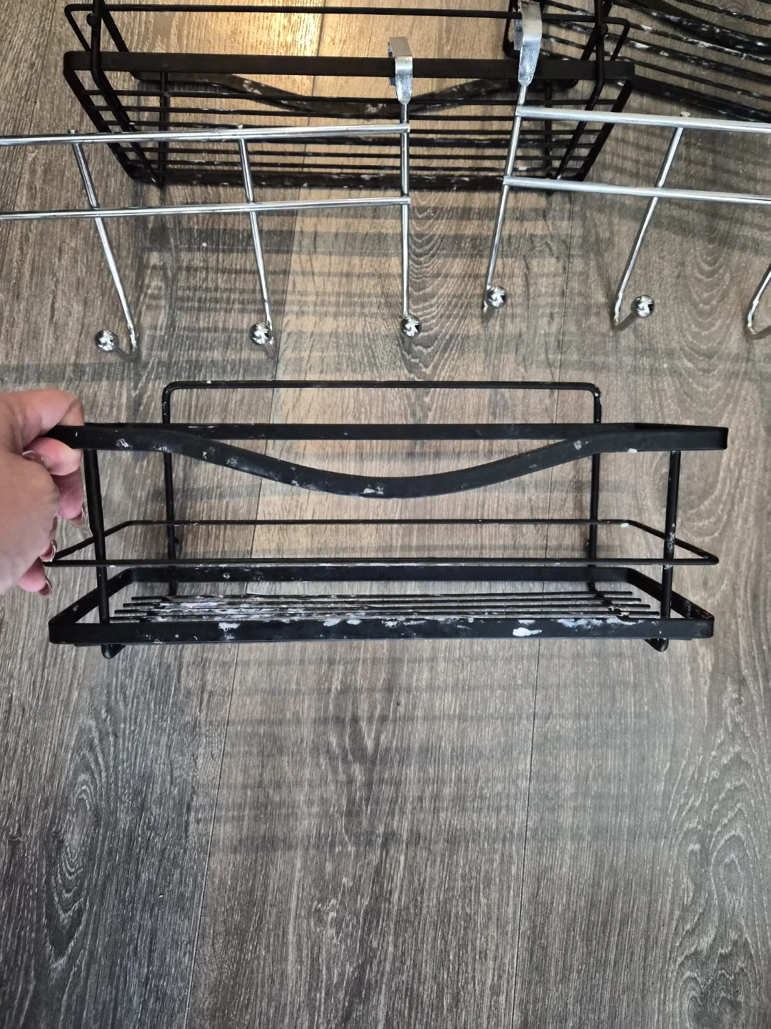 Wire Shelving Racks and Wall Hooks