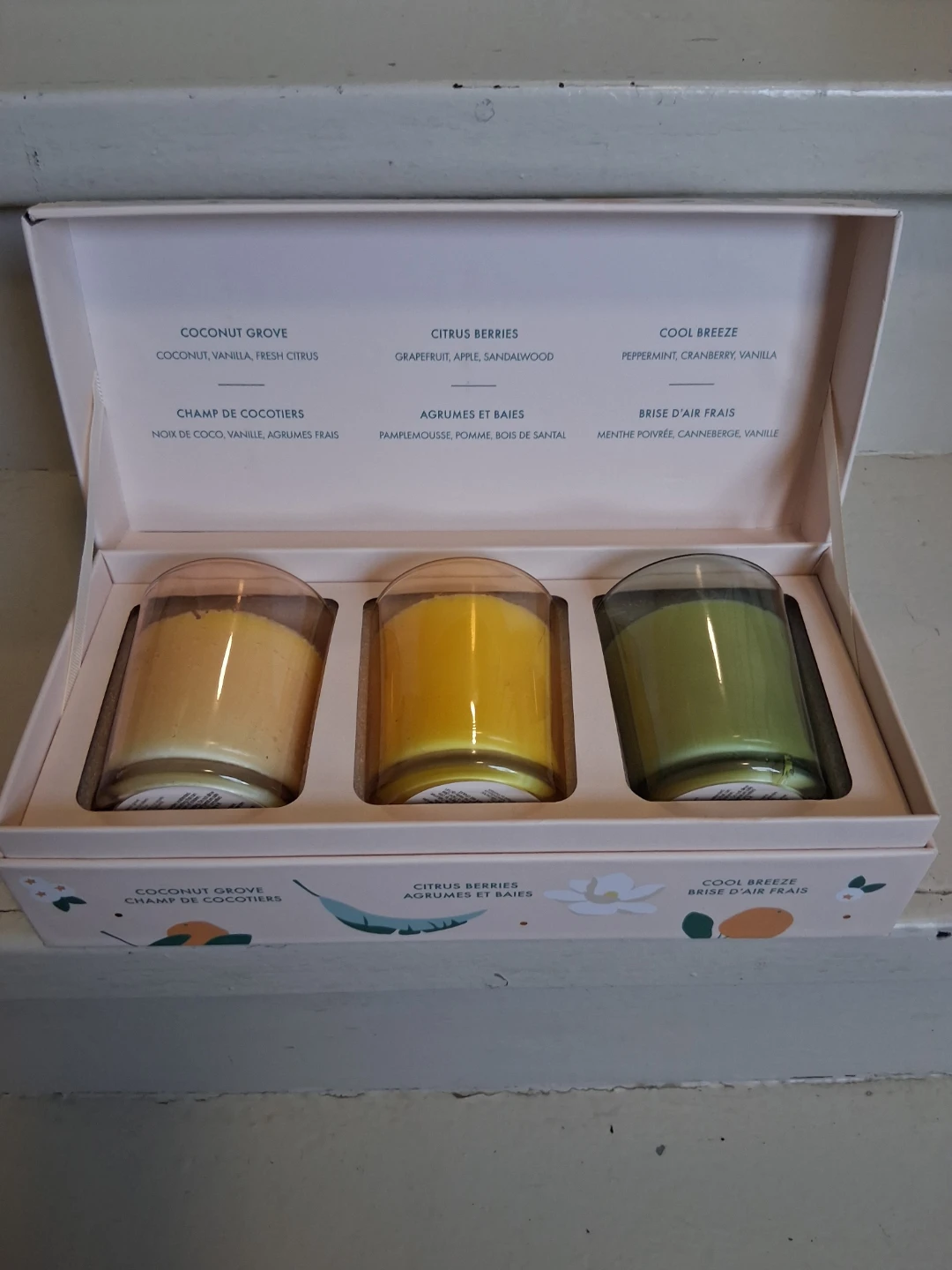 Candle Set - Coconut Grove, Citrus Berries, Cool Breeze