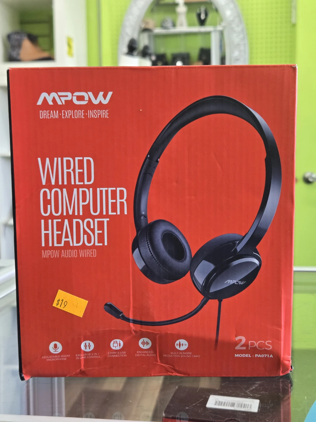MPOW Wired Computer Headset w/ Microphone - New 🎧💻