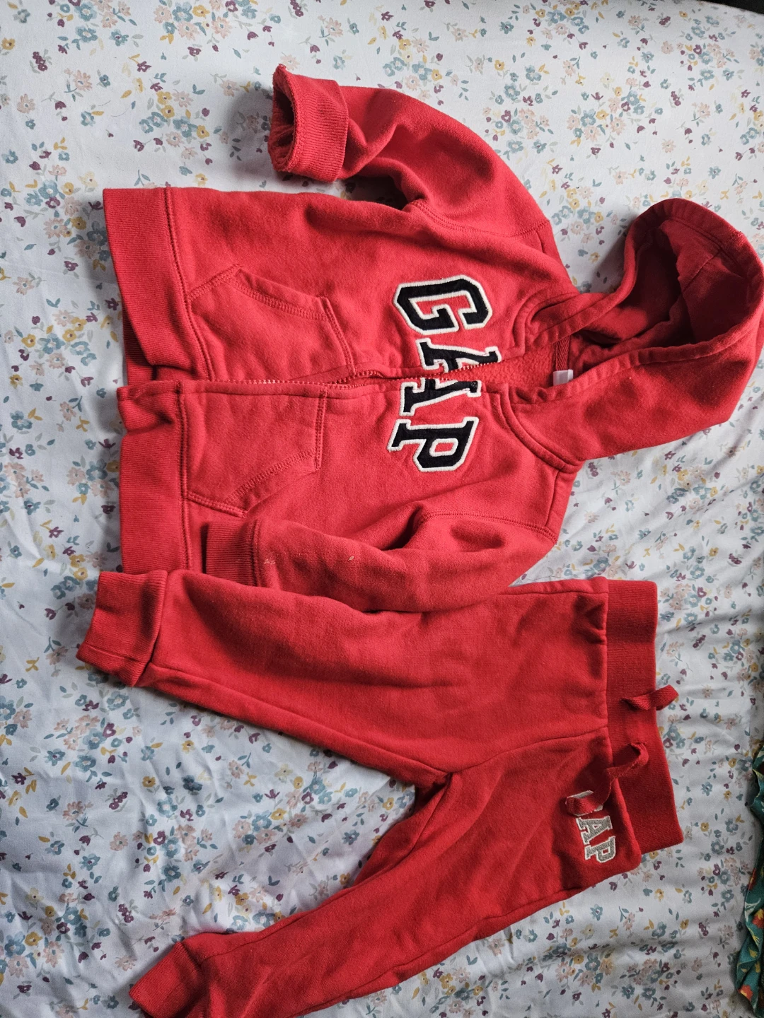Gap Red Hoodie and Sweatpants Set