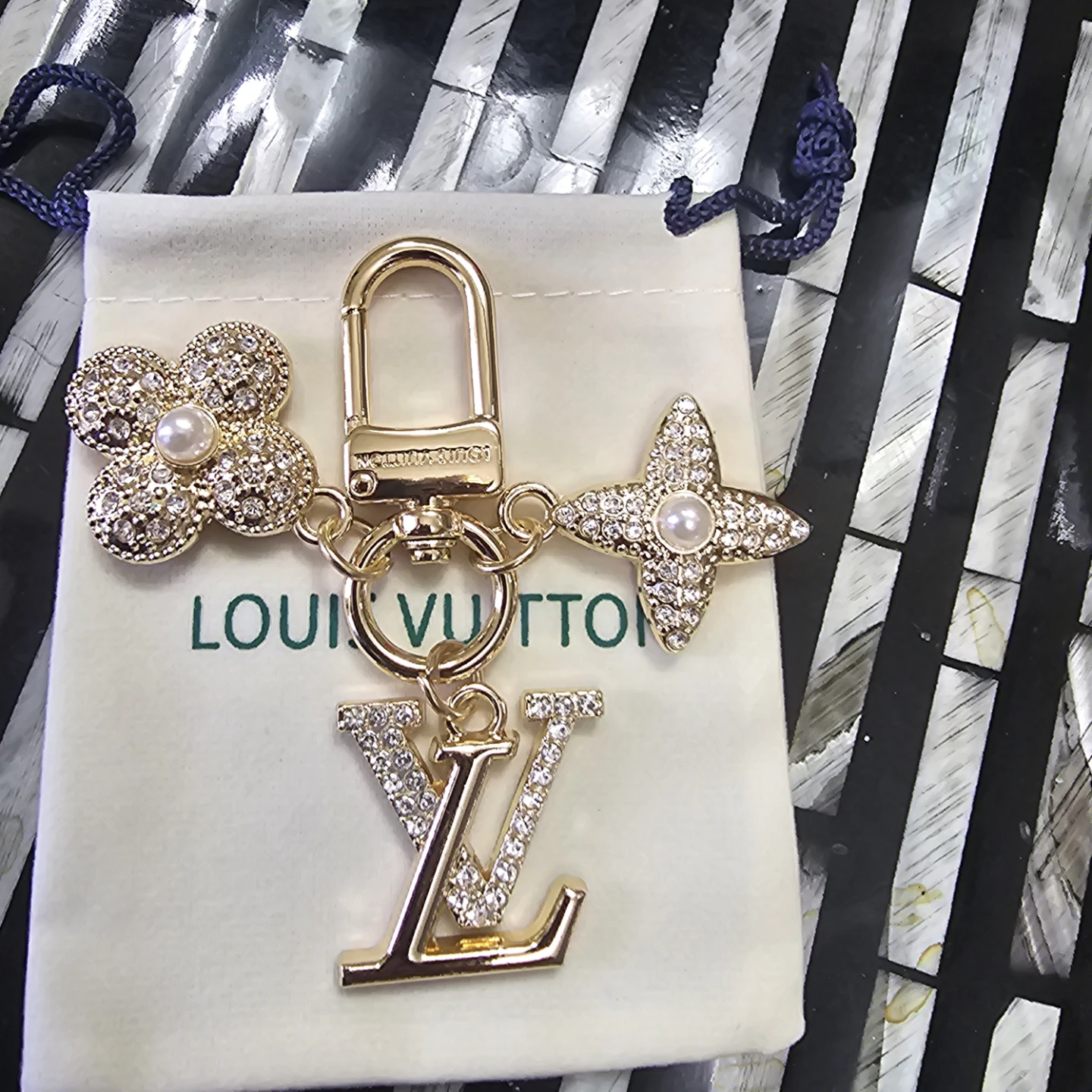 Louis Vuitton Monogram Flower Keychain
