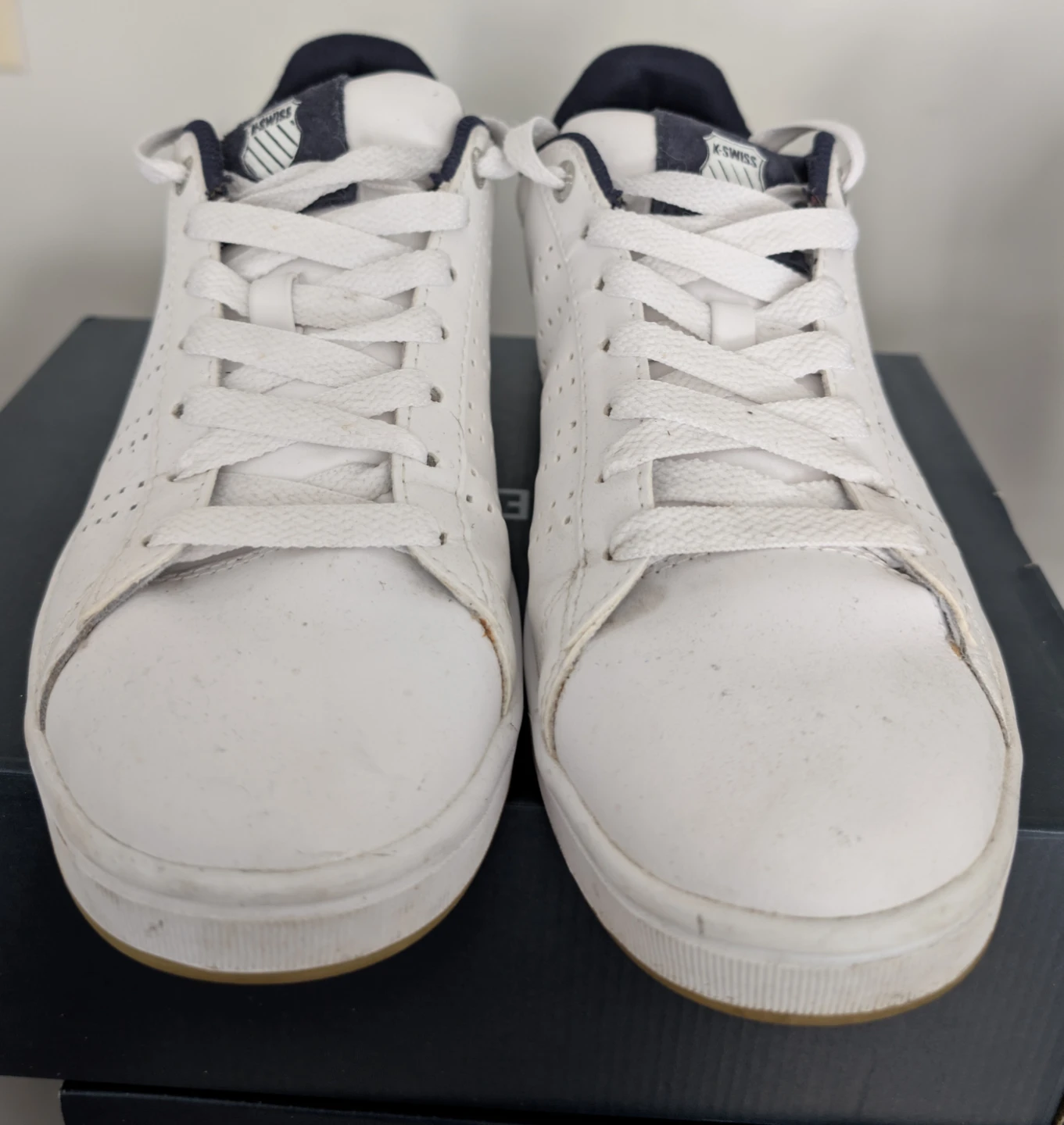 K-Swiss White Perforated Leather Sneakers - photo 3