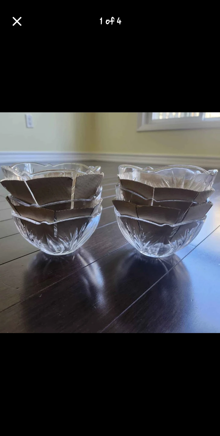 Set of 6 Vintage SOGA Japan "Belle" Glass Small Bowls - photo 4