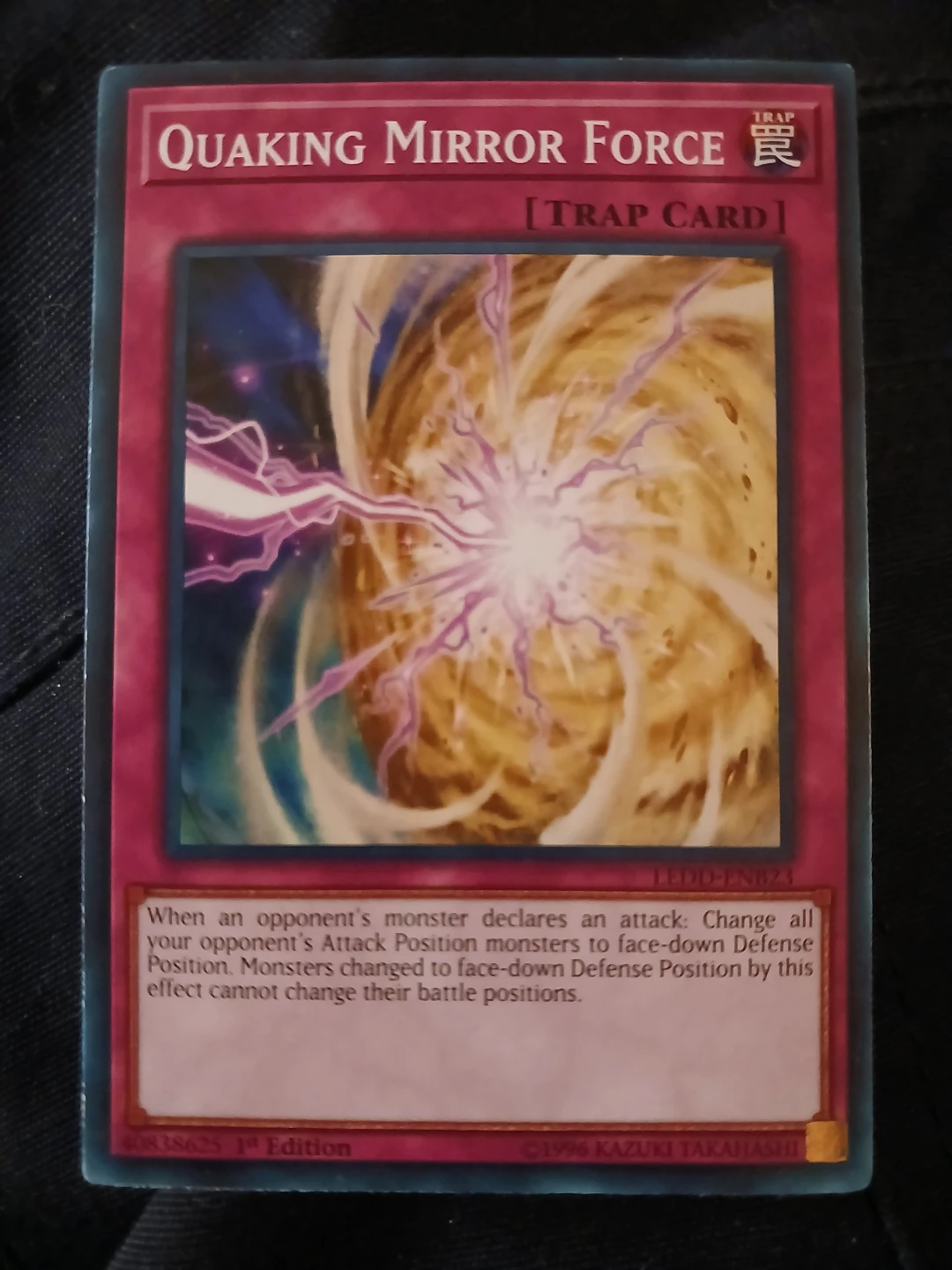 Yu-Gi-Oh! Quaking Mirror Force TRAP CARD 1st Edition