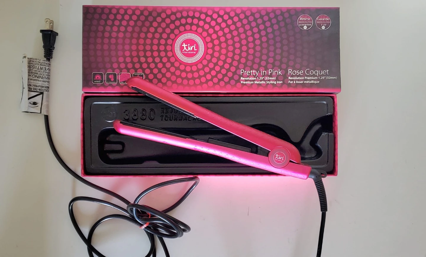 Tiri 3880 Tourmaline Hair Straightener - Pink - photo 2