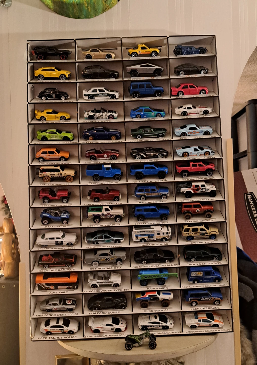 Assorted Die-cast Model Cars Wall Art