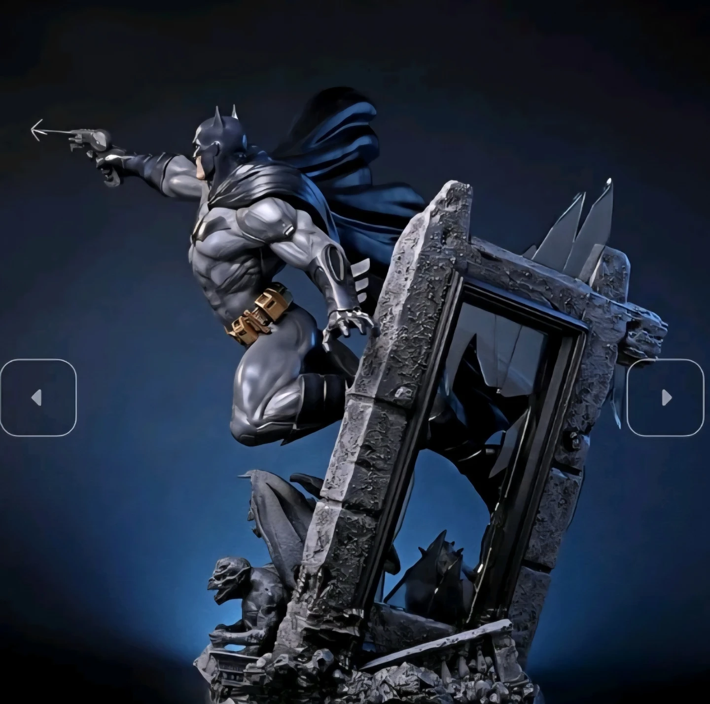 Batman Statue with Gargoyle Base - photo 3
