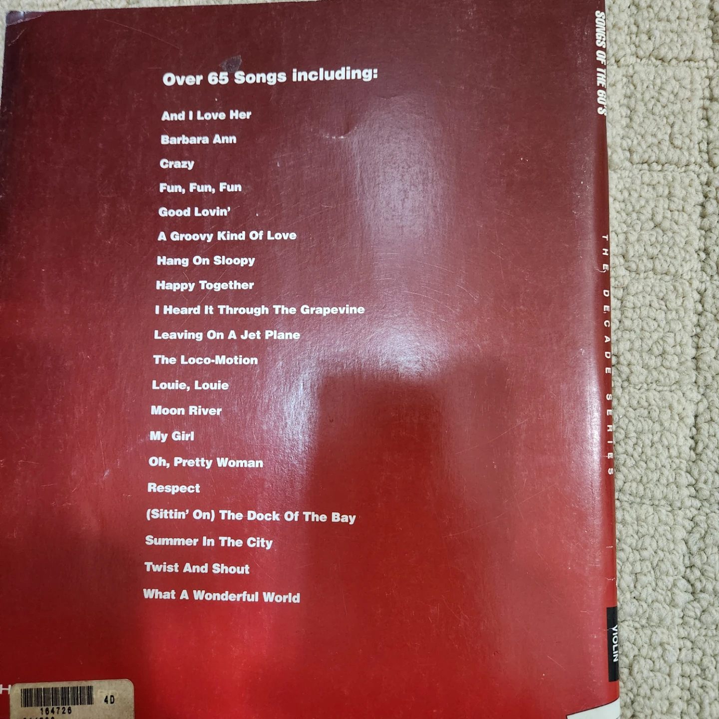 Songs of the 60's - The Decade Series Violin Sheet Music - photo 3