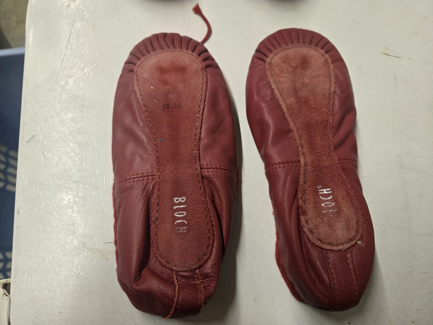 Bloch Red Ballet Slippers Size 12.5 - photo 5