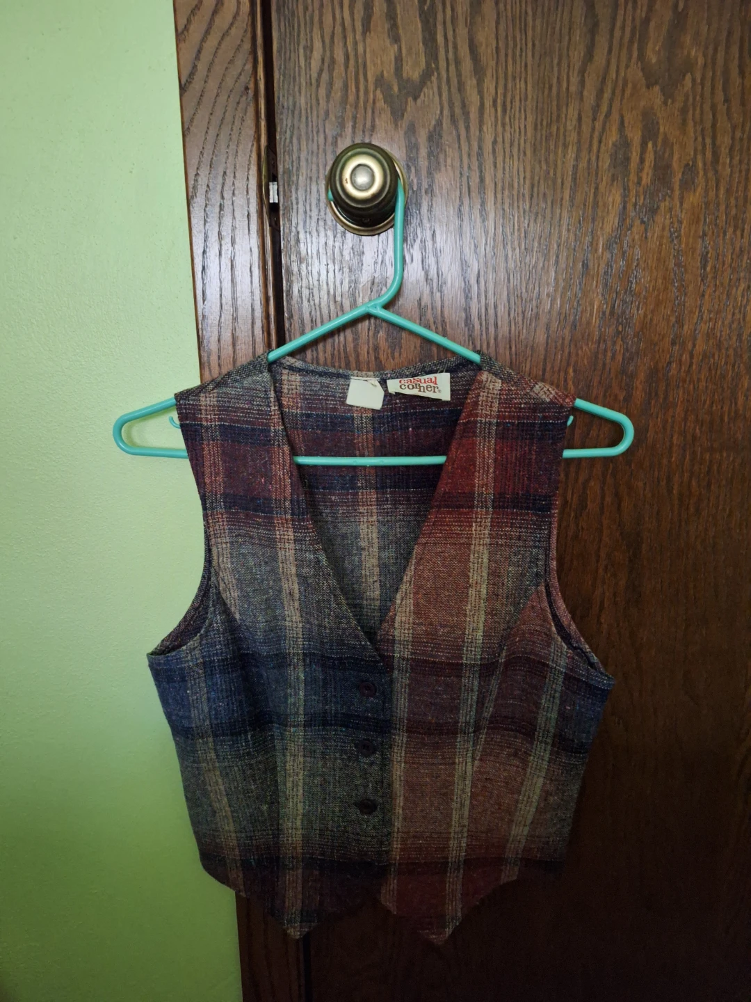 Plaid Vest - Women's Size Small