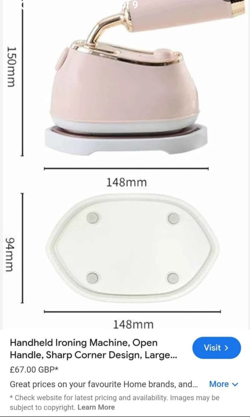 Mini Handheld Ironing Machine, Delicate Steam, Wrinkle Re... - photo 2