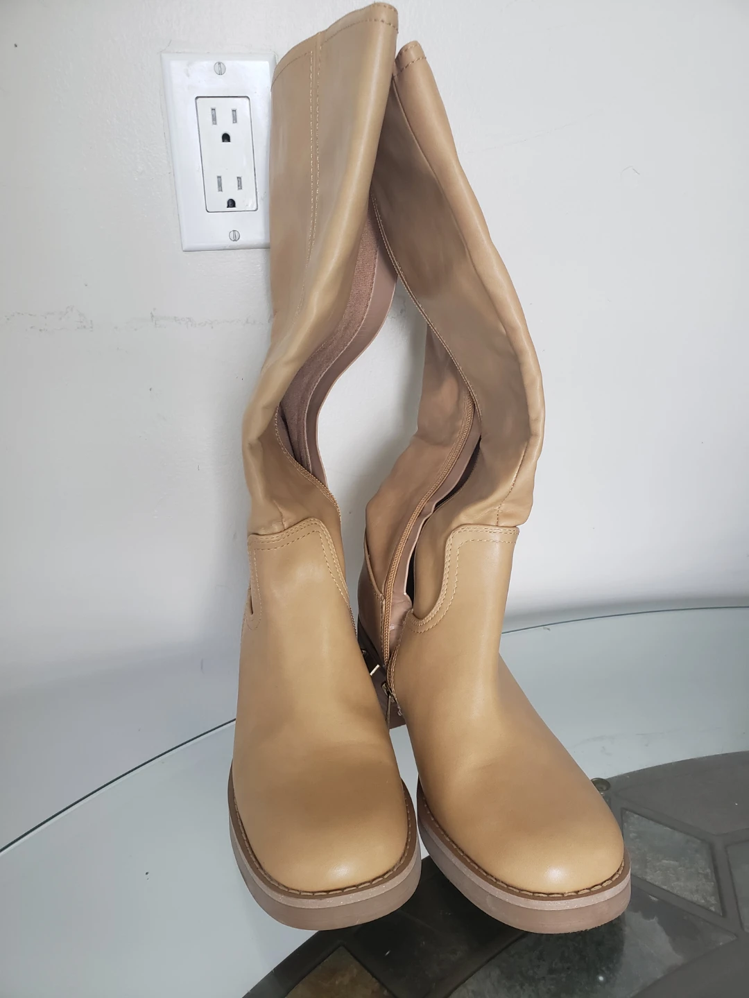 Tan Knee-High Boots