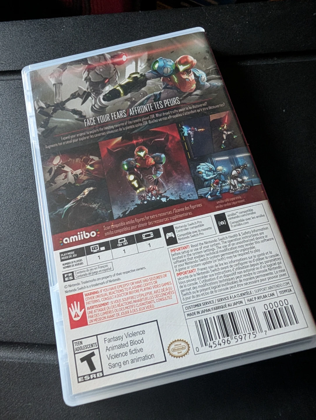 Nintendo Switch Metroid Dread Game - photo 3