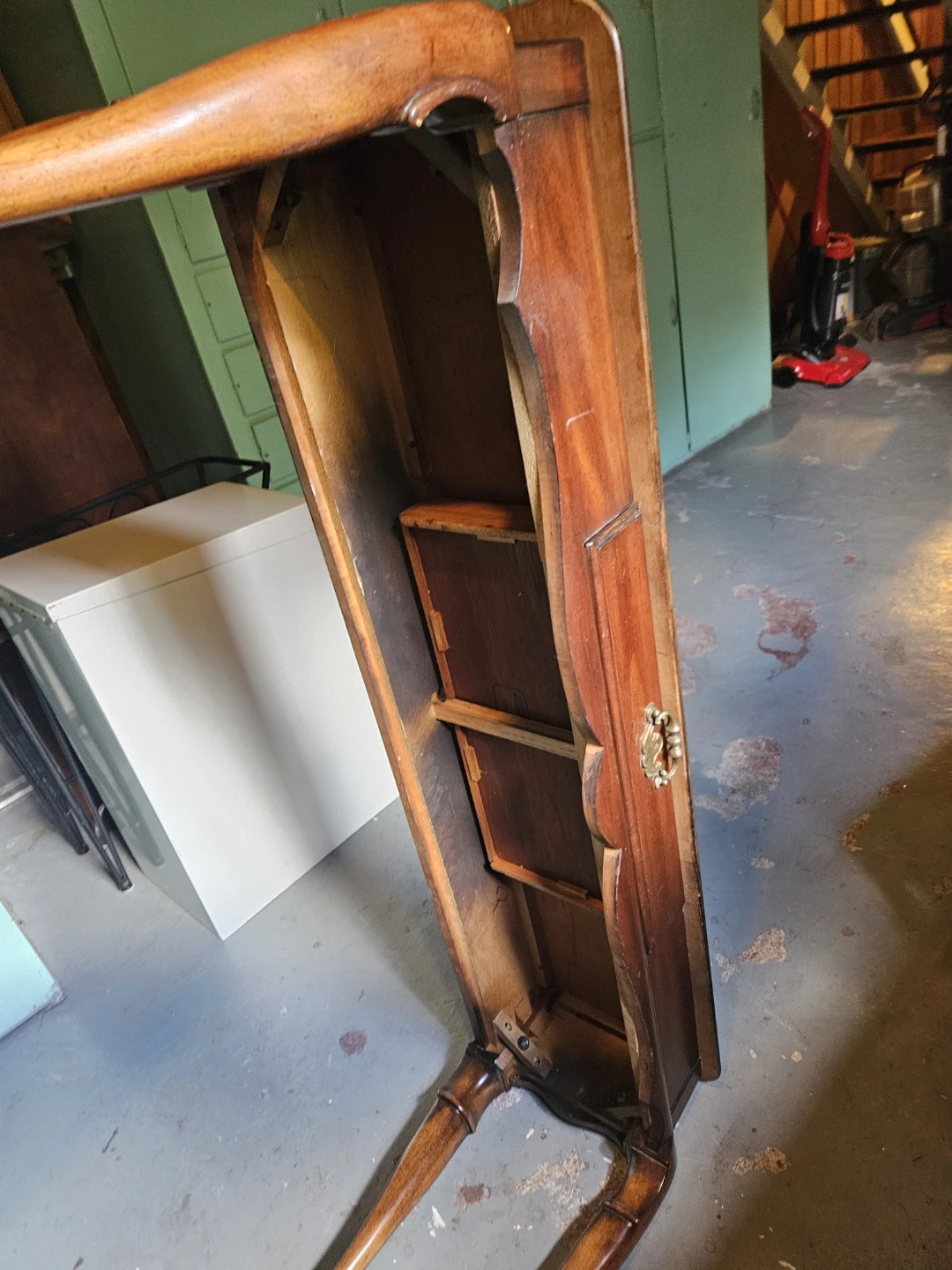 Vintage Wooden Console Table with Drawer - photo 2