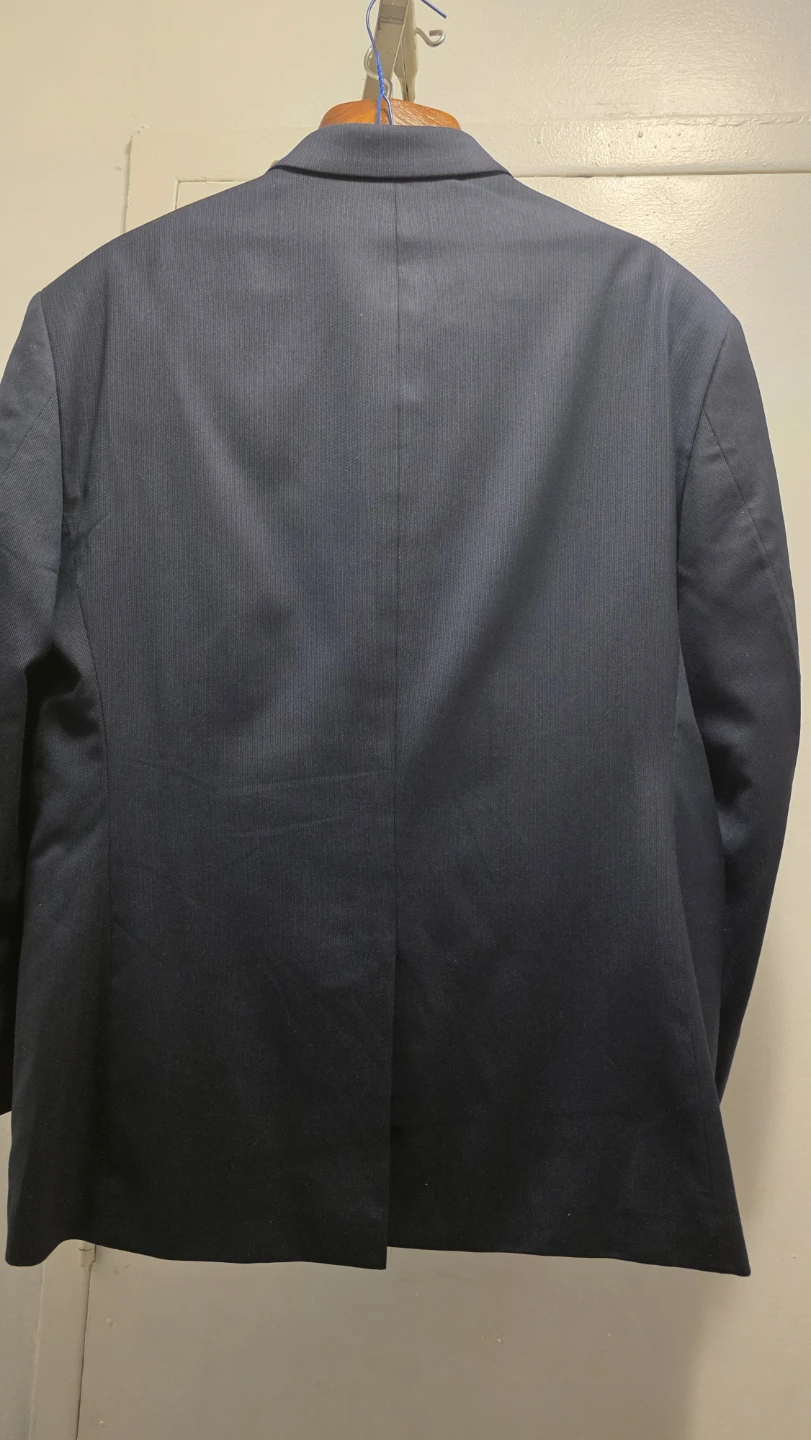 Dockers Men's Suit Separates Navy Pinstripe Blazer and Pants - photo 4