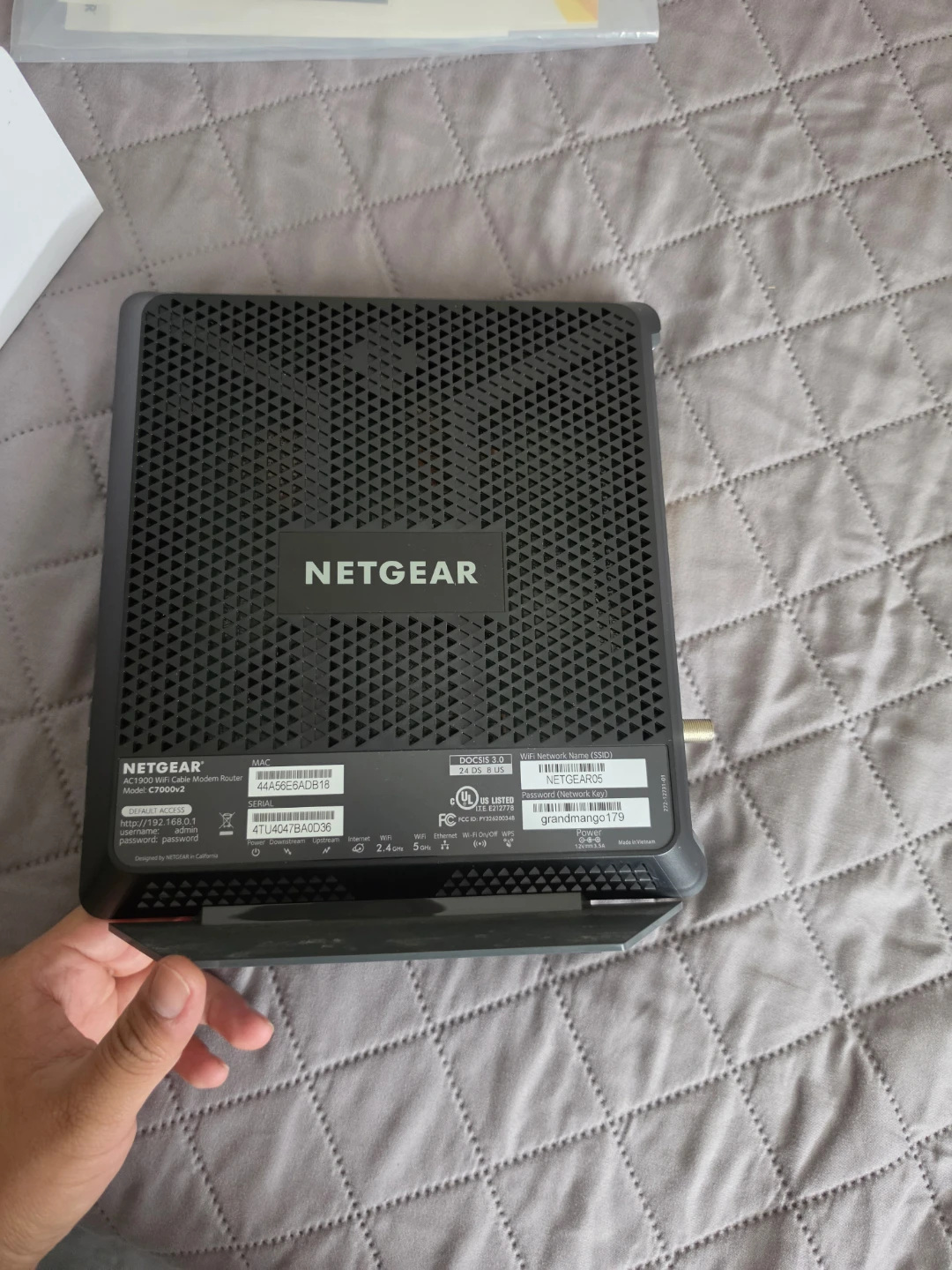 NETGEAR C7000-1AZNAS AC1900 WiFi Cable Modem Router - photo 5