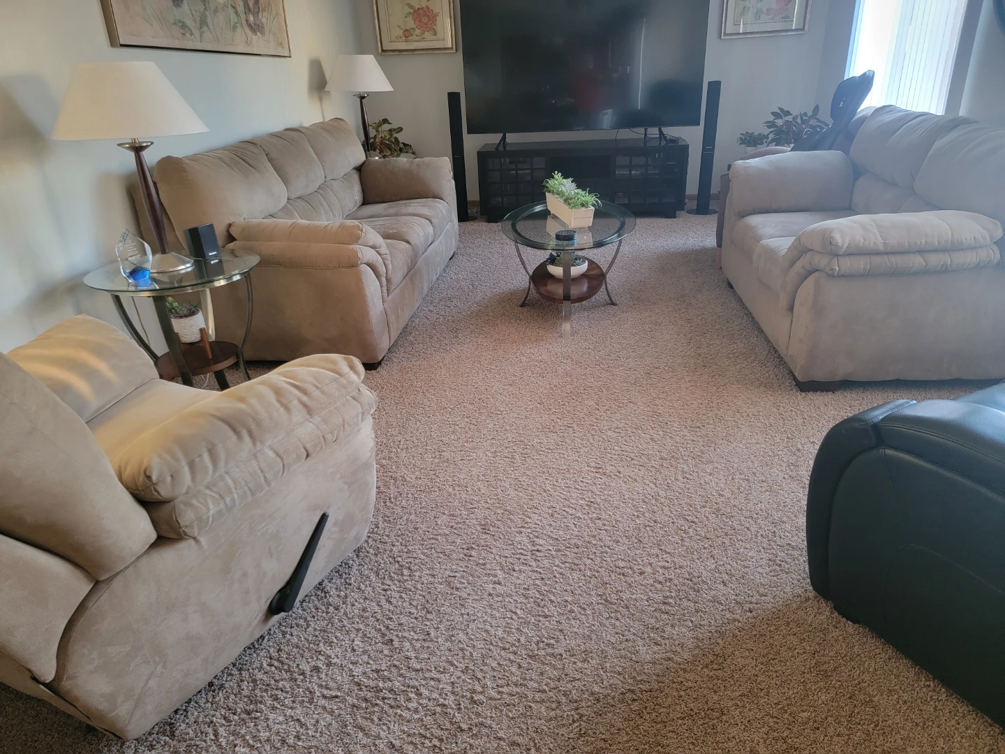 Taupe Recliner Armchair