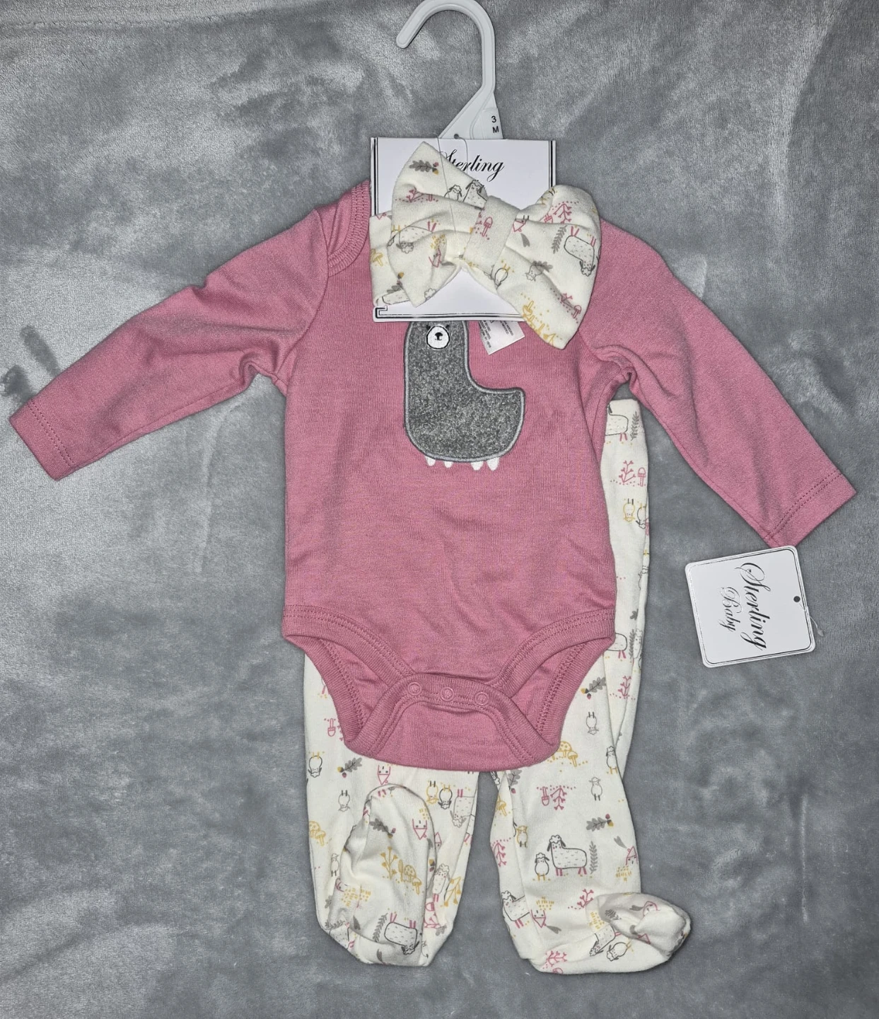 Sterling Baby "Little Lamb" Bodysuit and Footie Pants Set 🌱