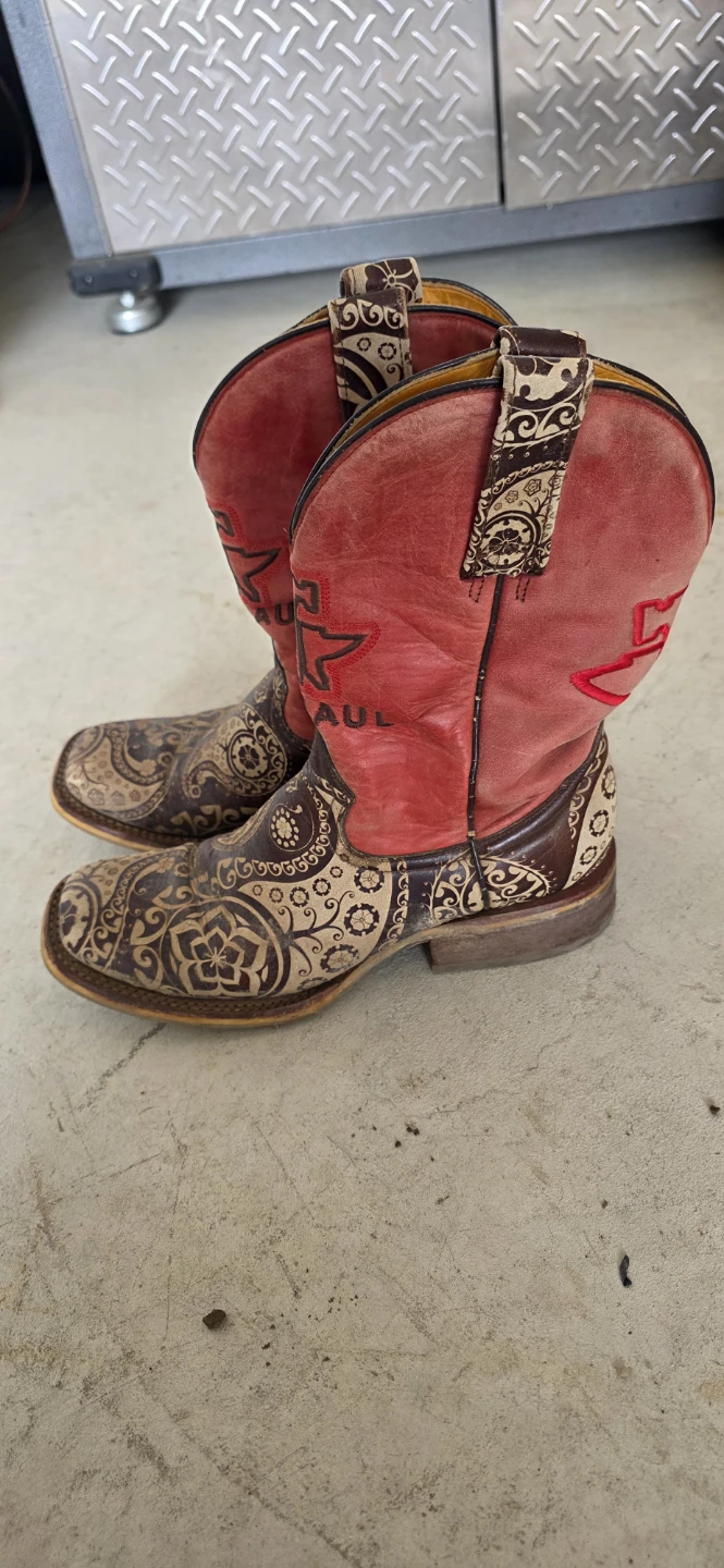 Tin Haul Cowboy Boots Women's Size 6.5 - photo 2