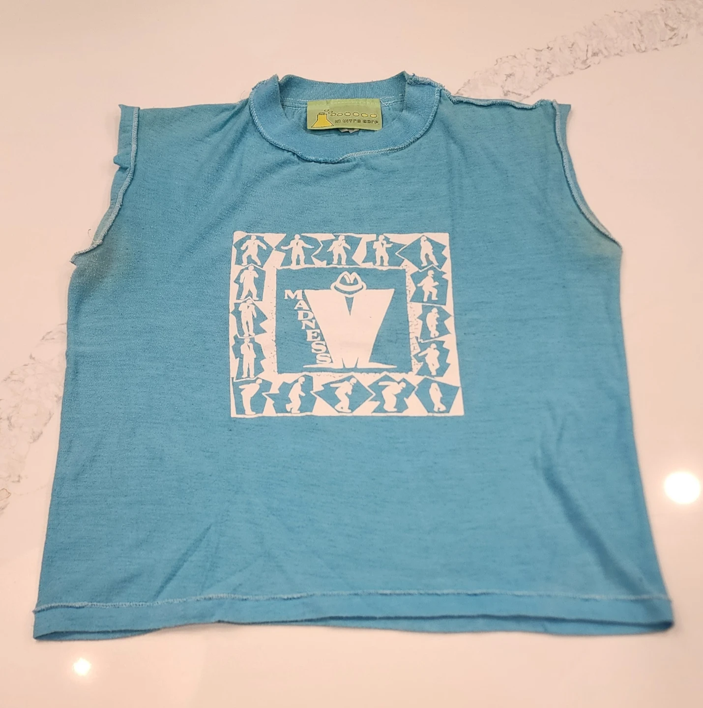 MADNESS - IN VITRO CORP. X-SMALL Blue Graphic T-Shirt