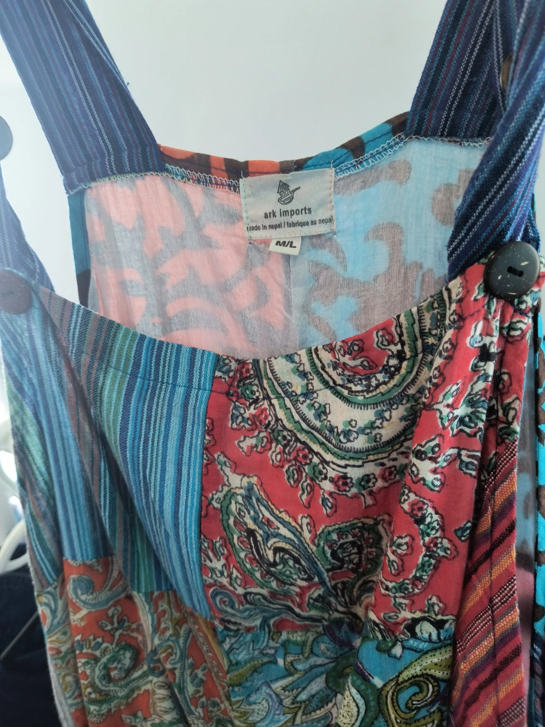 Ark Imports Patchwork overalls M/L