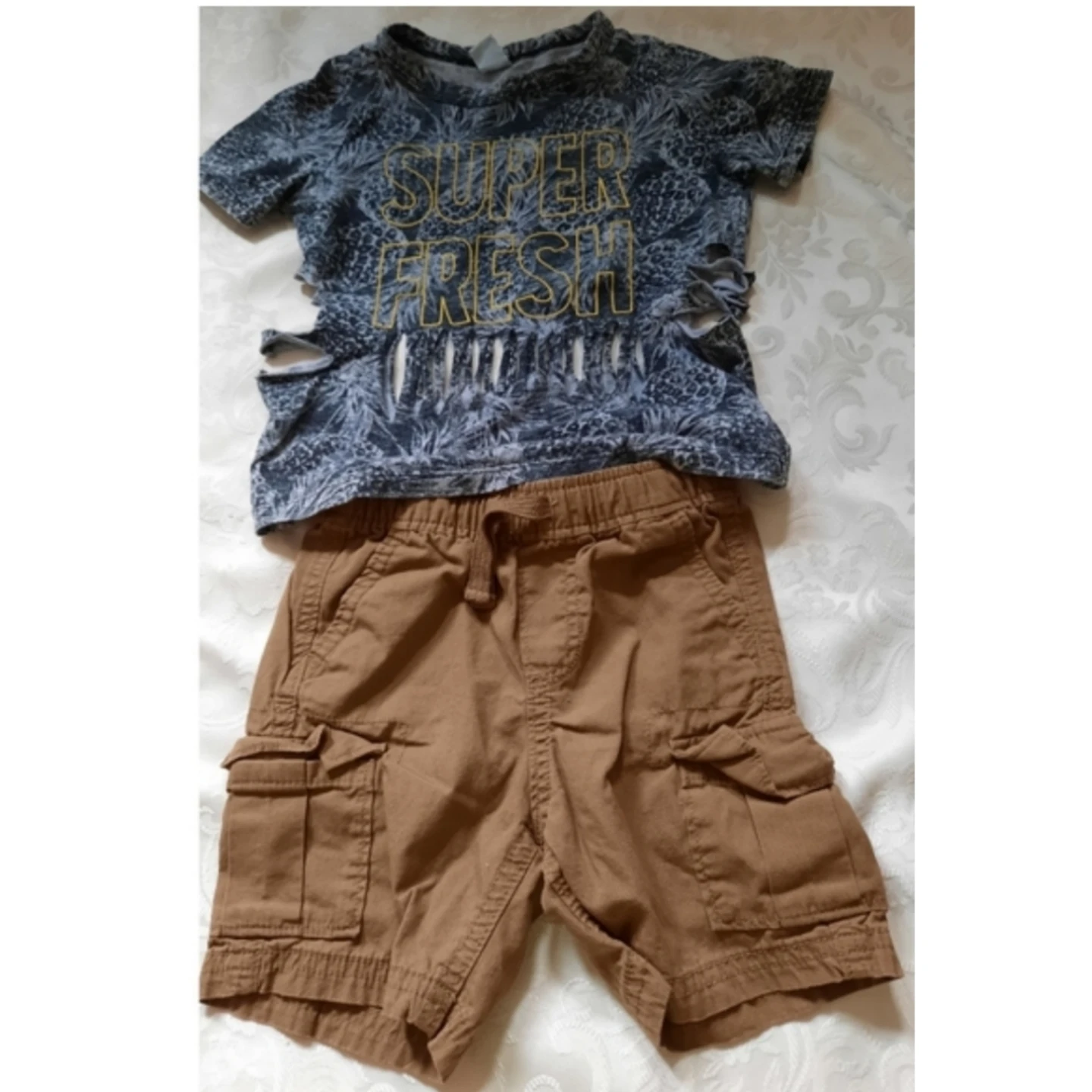 Old Navy Kids T-Shirt and Cargo Shorts Set
