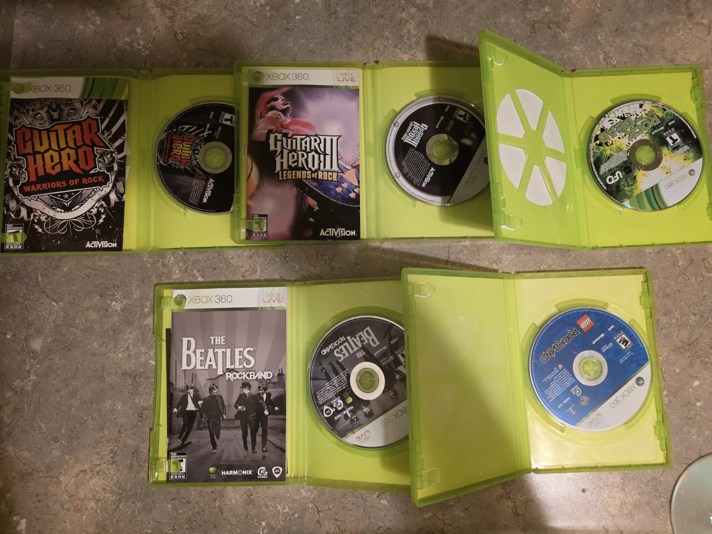 Xbox 360 Guitar Hero & Rock Band Game Bundle - photo 3
