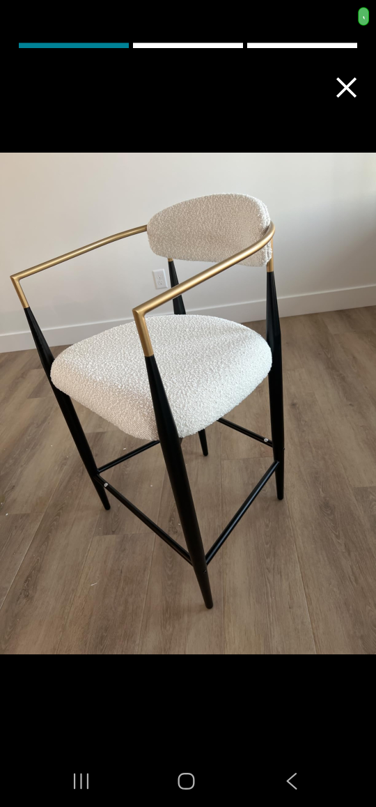 4 Brand New Mordern Kitchen Counter Height Bar Stools - photo 3