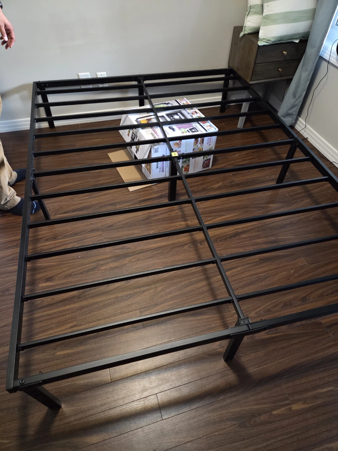 Black Metal Queen Bed Frame