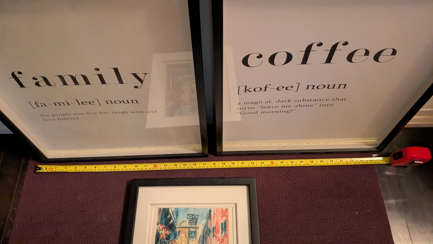 3 Black Picture Frames with Glass - photo 2
